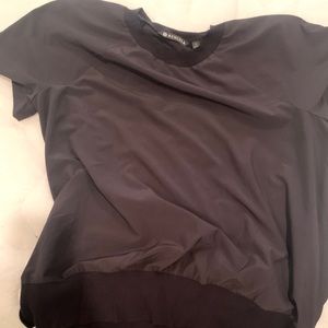 athleta black short sleeve shirt